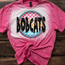 Load image into Gallery viewer, Checkered Mascot bleached tee