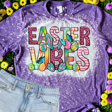 Load image into Gallery viewer, Easter Vibes bleached tee