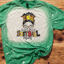 Load image into Gallery viewer, Softball Mama Bleached tee