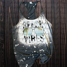 Load image into Gallery viewer, Beach Vibes bleached tee or tank