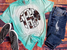 Load image into Gallery viewer, bleached monogram tee