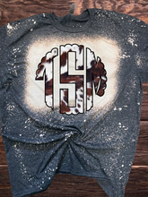 Load image into Gallery viewer, bleached monogram tee