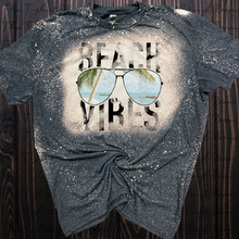 Load image into Gallery viewer, Beach Vibes bleached tee or tank