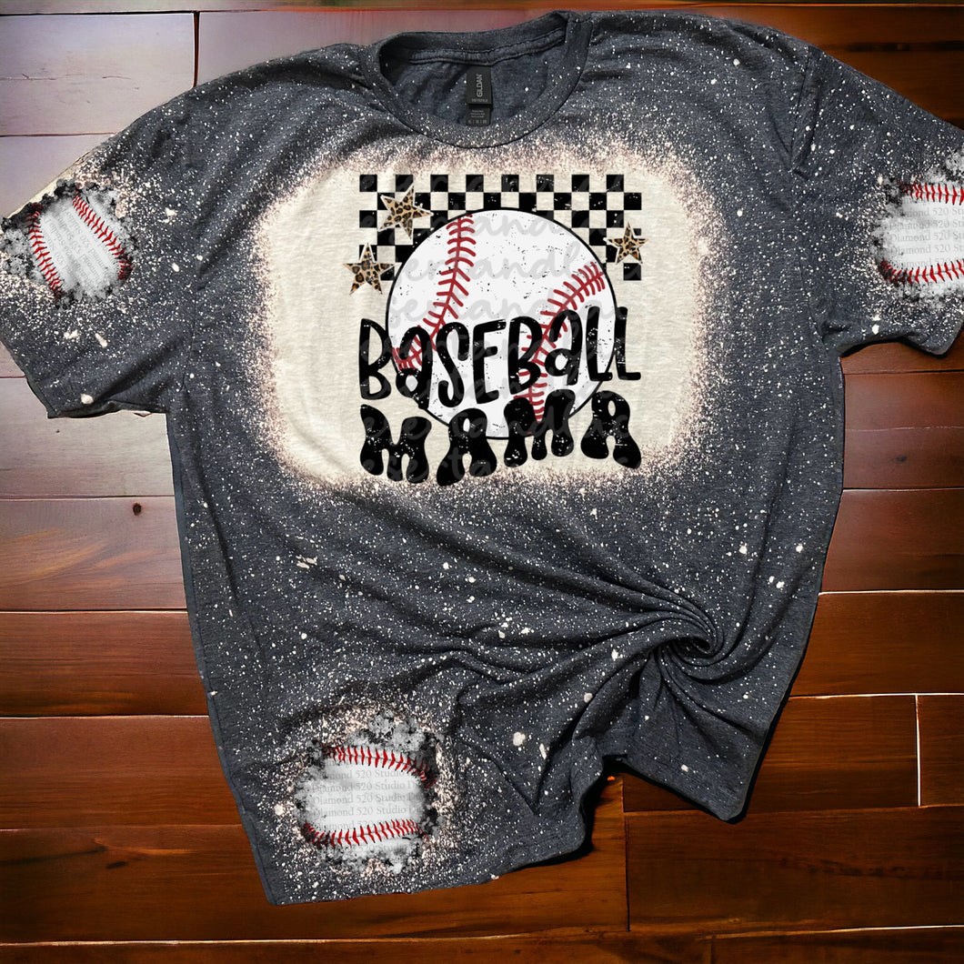 Sports Mama with patches bleached tee