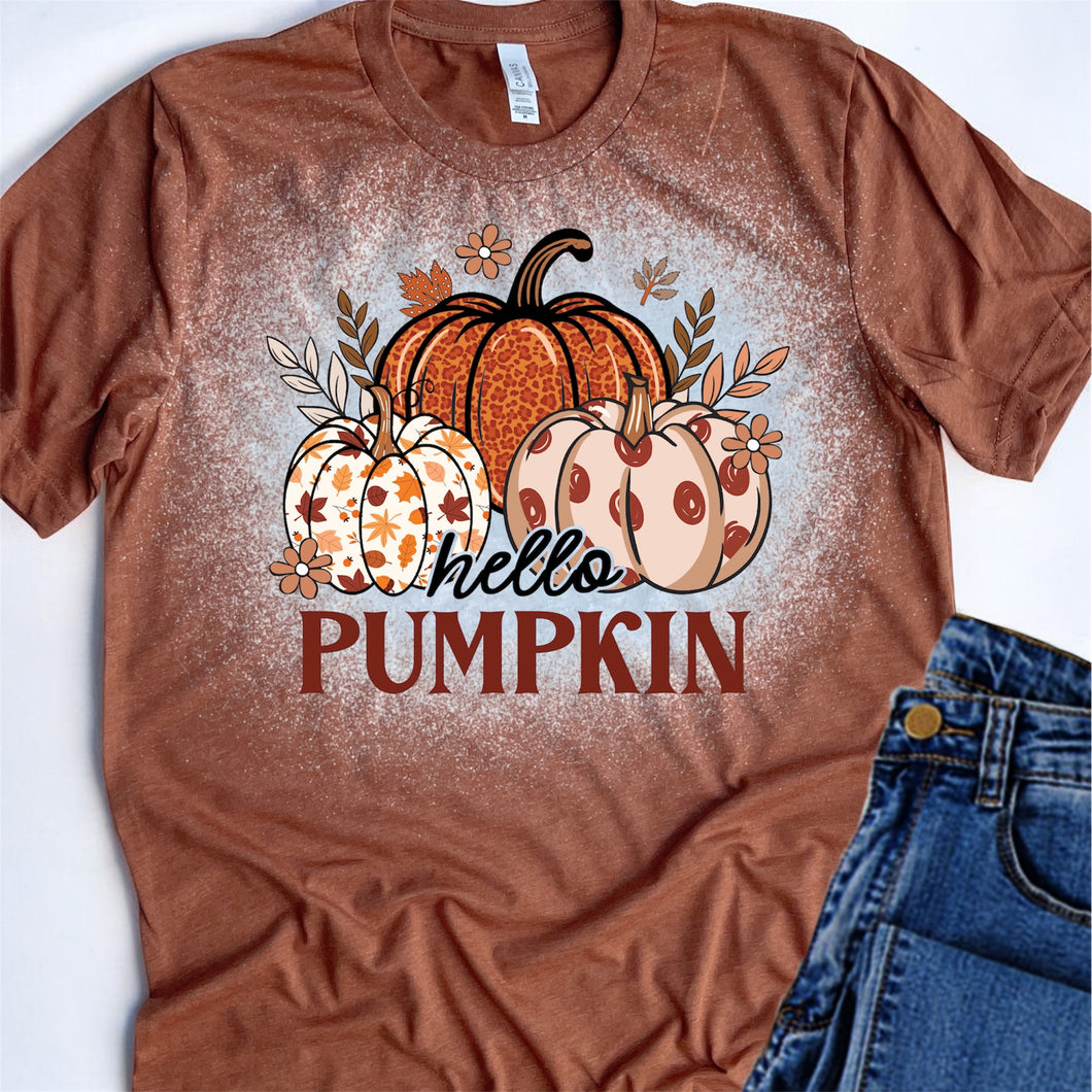 Hello Pumpkin bleached tee