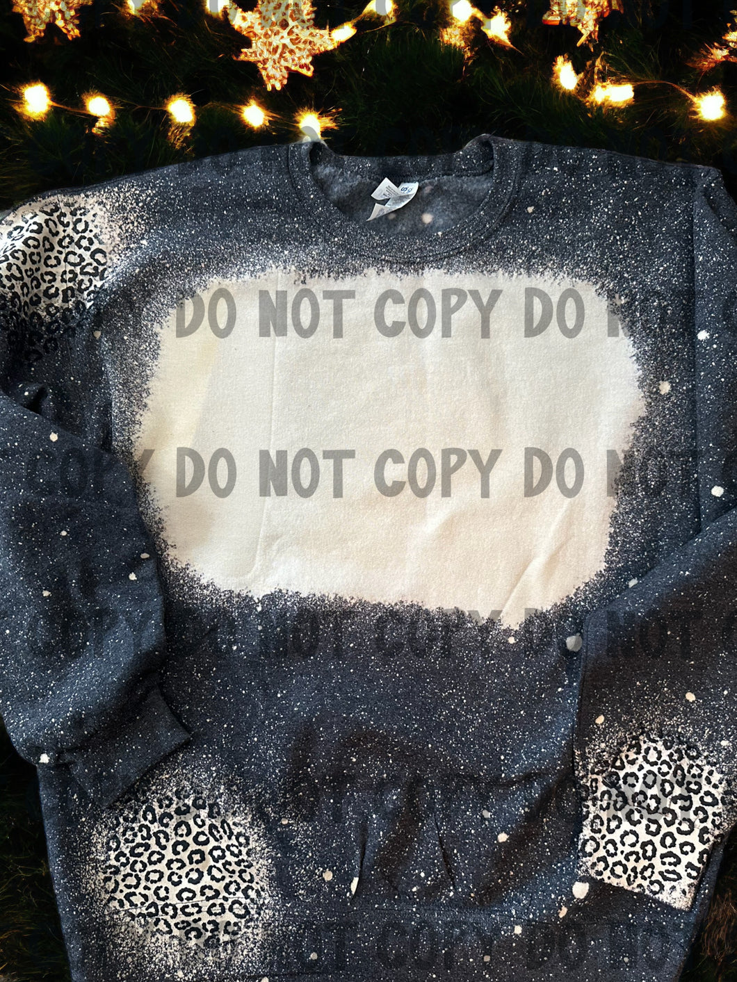 Blank Bleached sweatshirt W/leopard patches