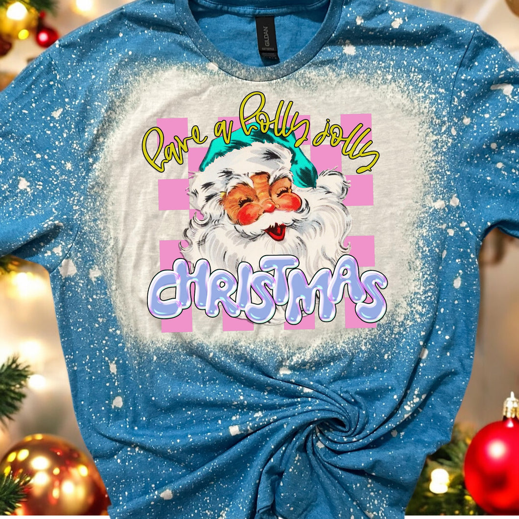 Jolly Christmas Bleached Tee