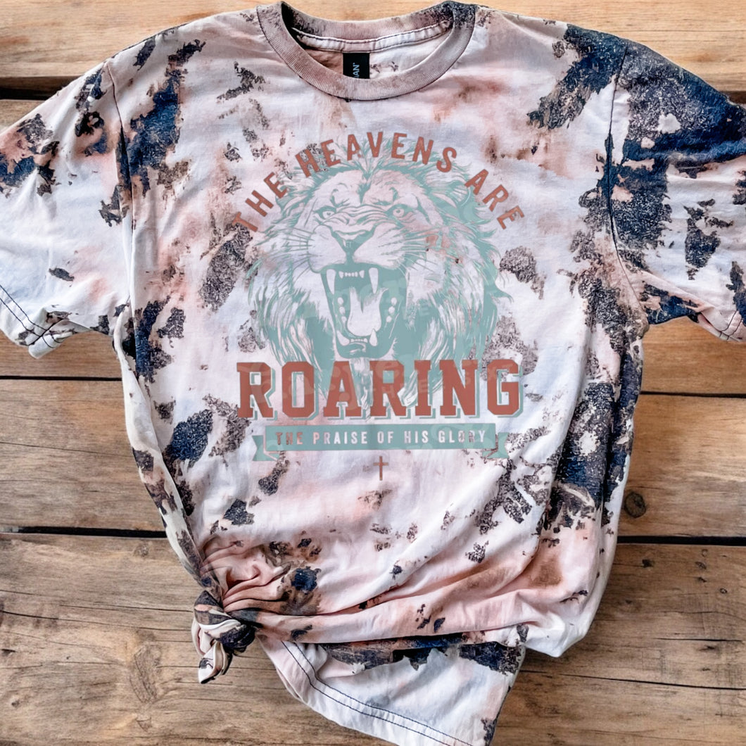 The Heavens are Roaring bleached tee