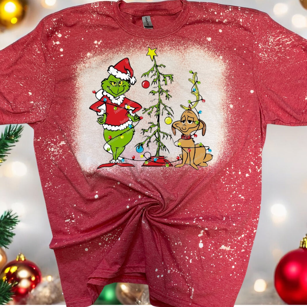 Cute Christmas Bleached tee/Sweatshirt