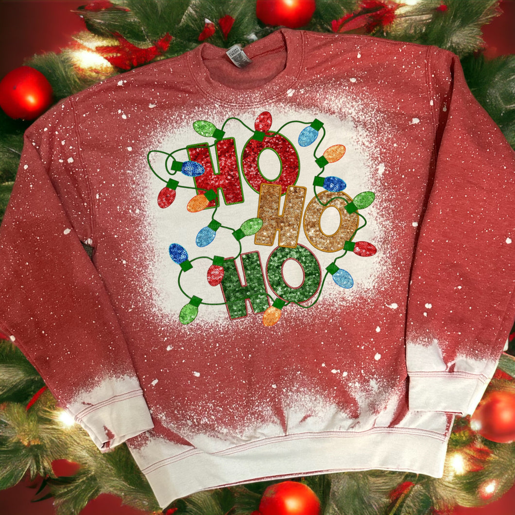 Christmas Lights HO HO HO Tee/Sweatshirt