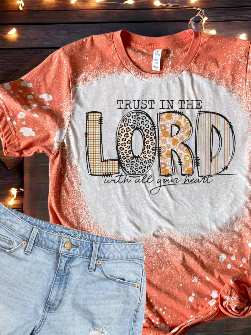 Trust in the Lord Bleached tee