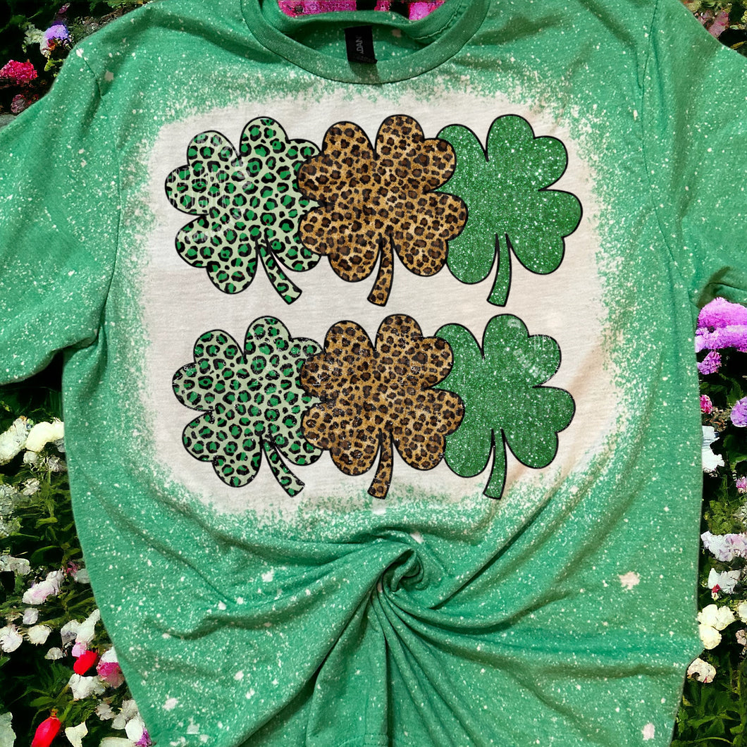 Shamrock bleached tee