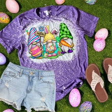 Load image into Gallery viewer, Easter Gnomes bleached tee
