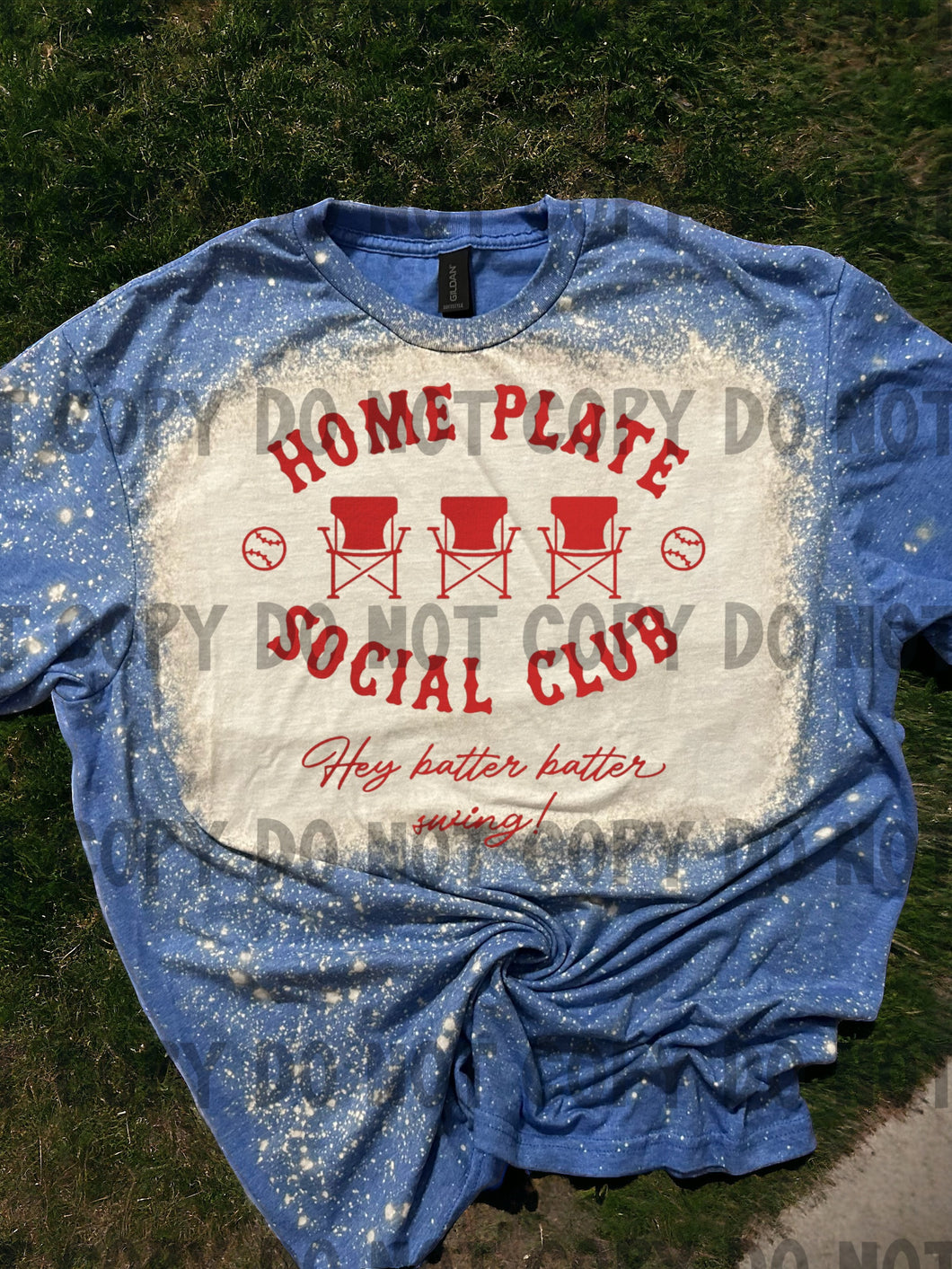 Home plate Social Club Bleached tee