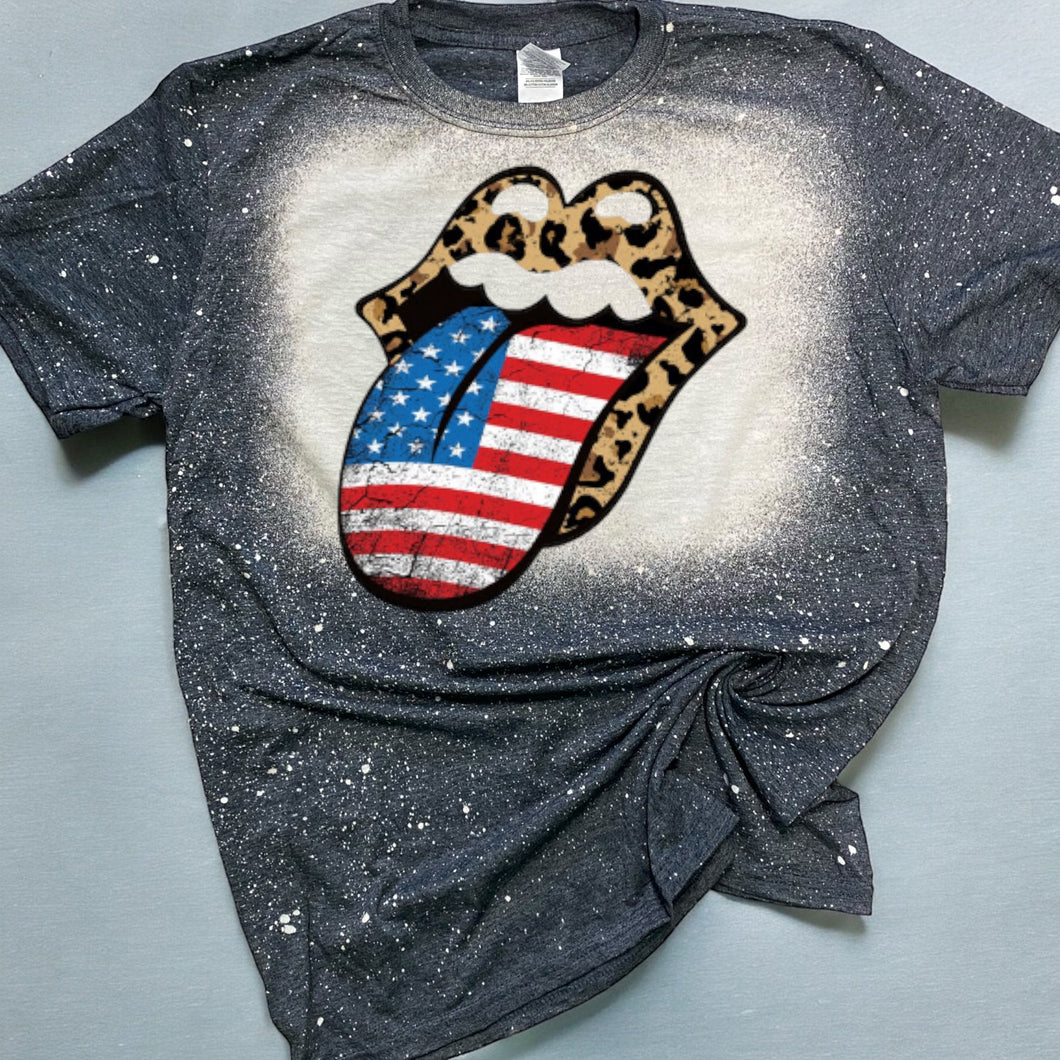 USA bleached tee