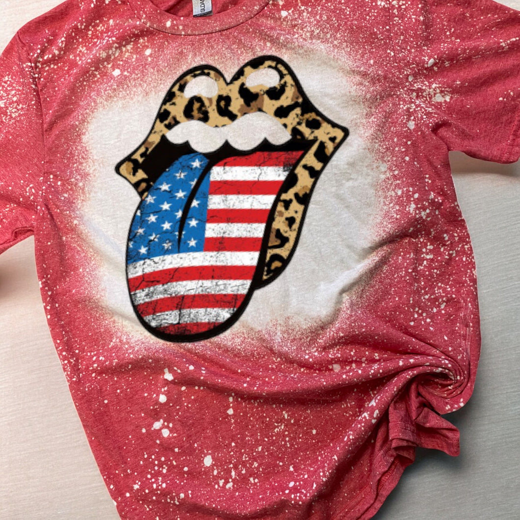 USA bleached tee