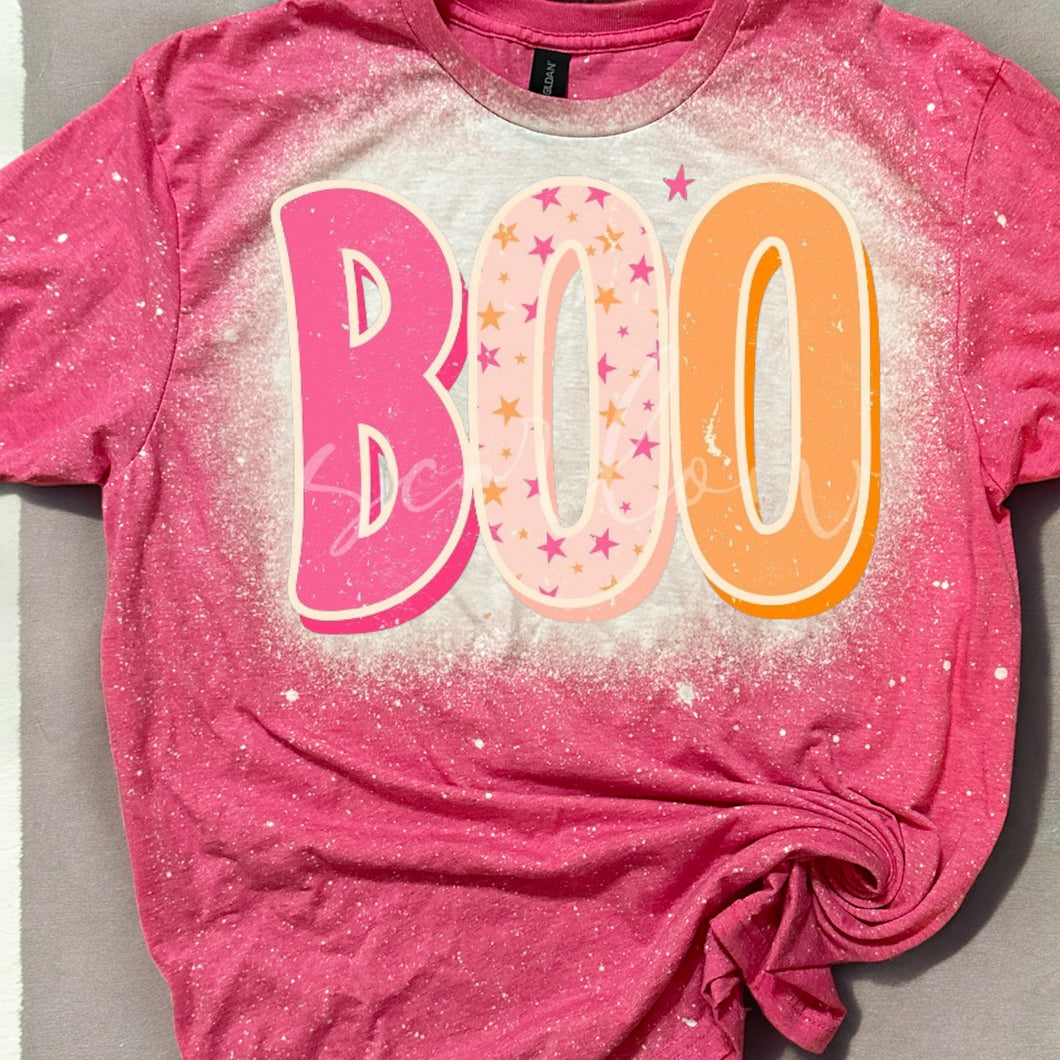 Boo Bleached tee