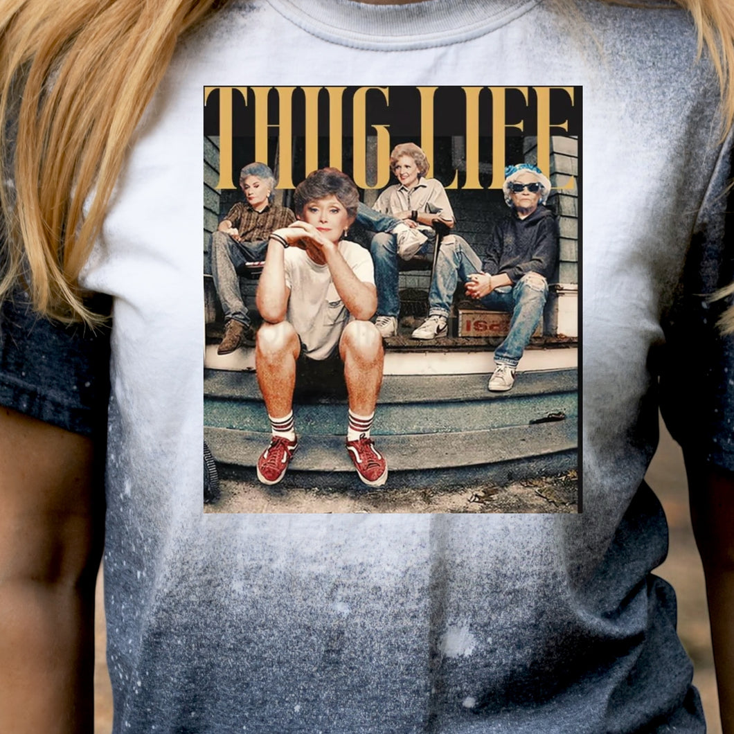 Thug Life bleached tee