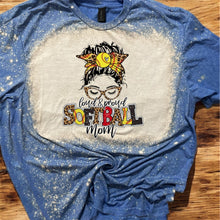 Load image into Gallery viewer, Softball Mama Bleached tee

