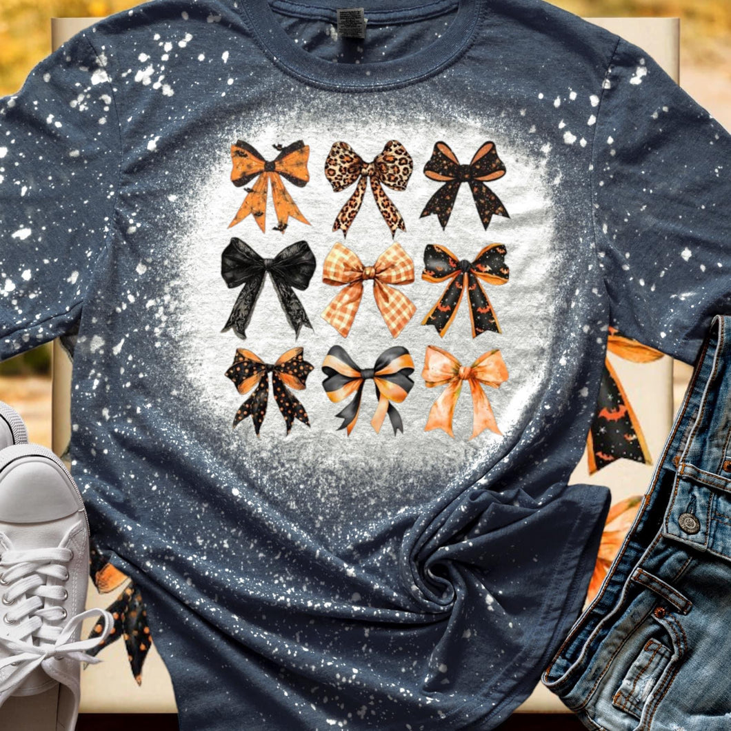 Halloween Bows Bleached tee