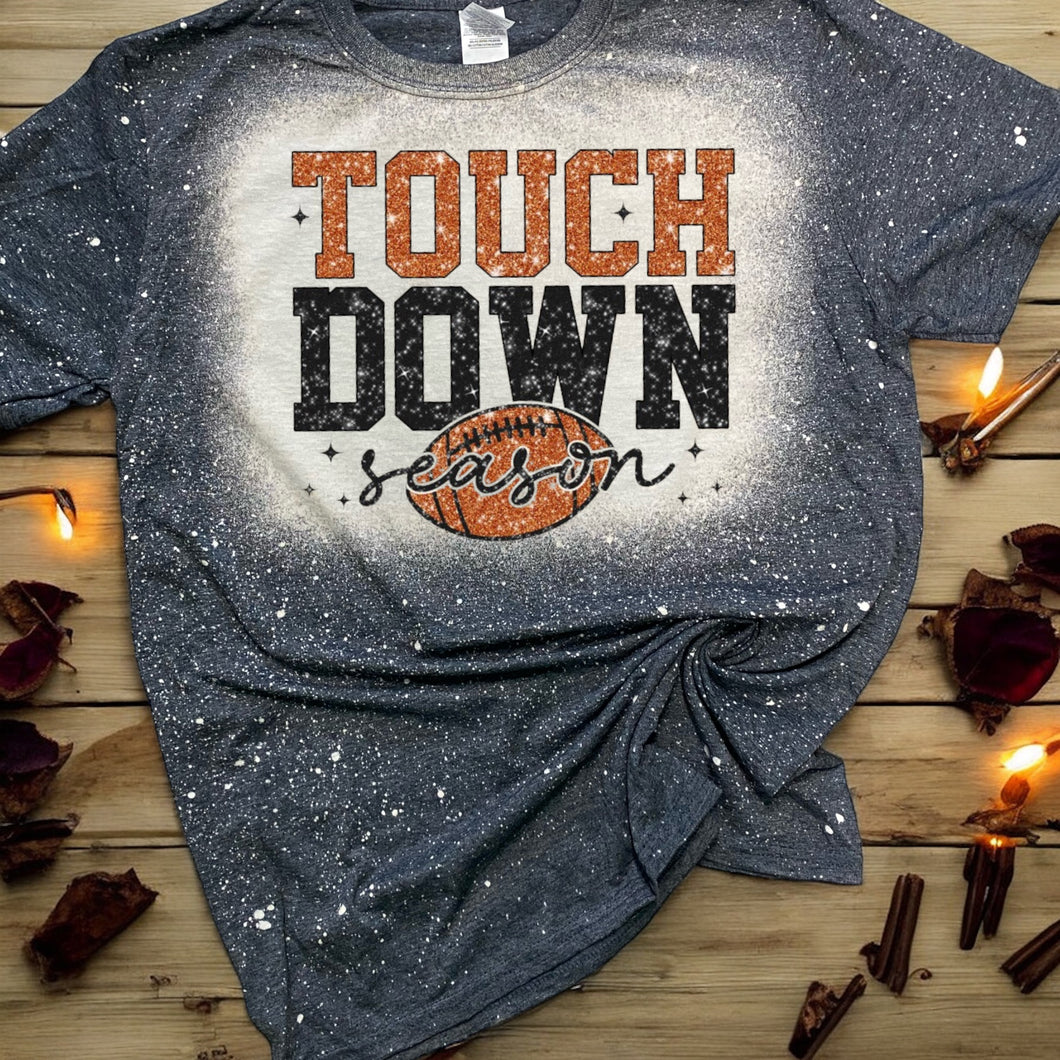 Touch Down Season Bleached tee