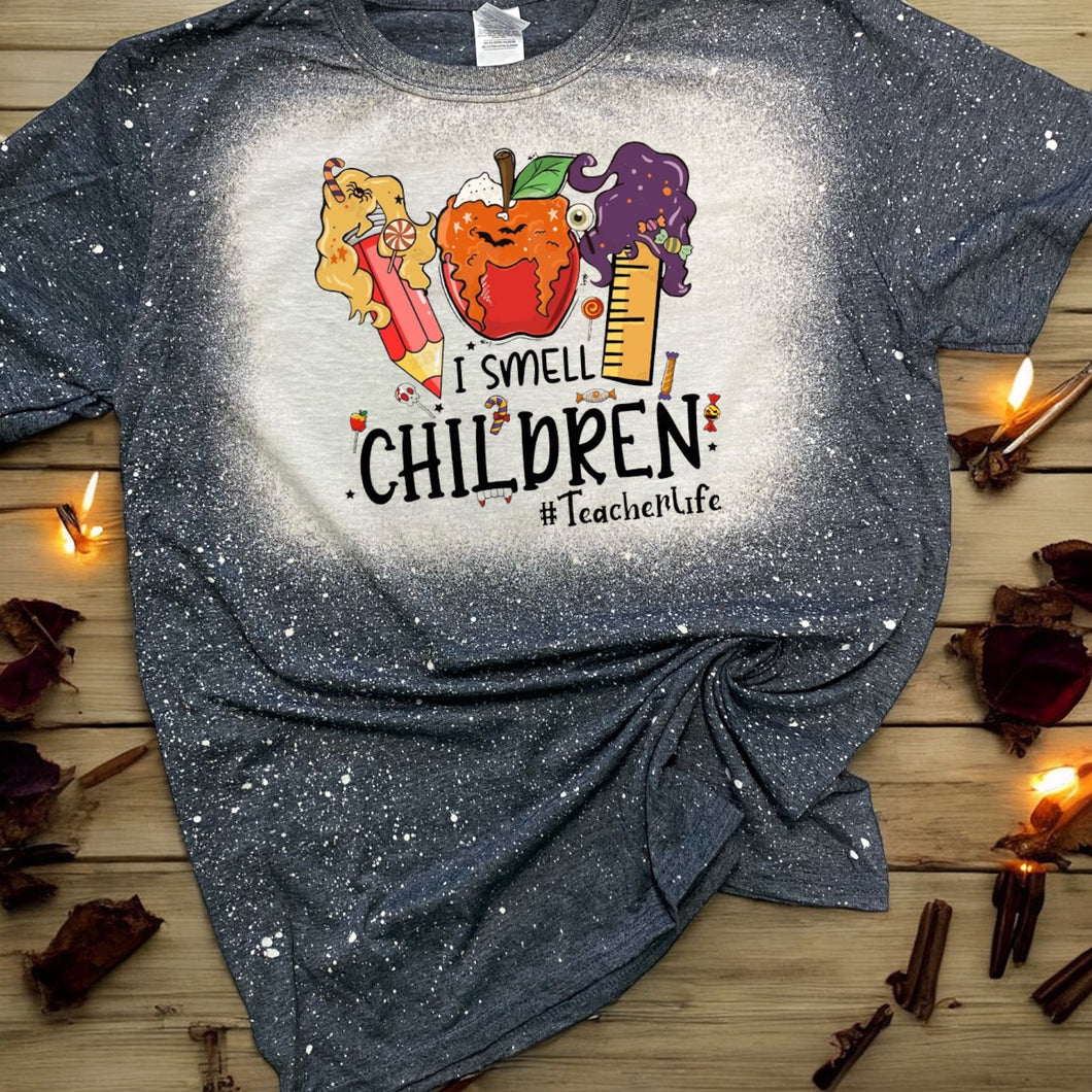 #TeacherLife 🎃 Bleached tee