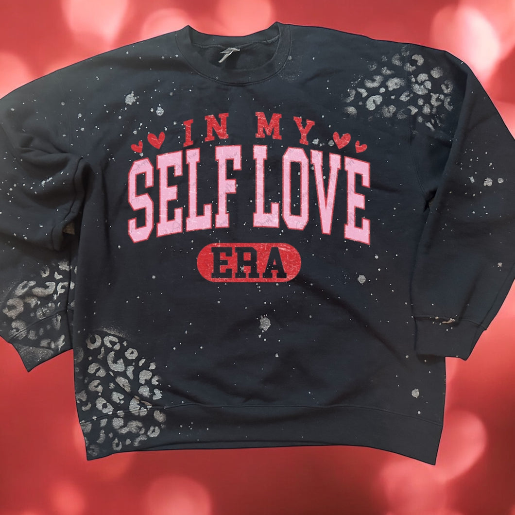 Self Love Era bleached Sweatshirt