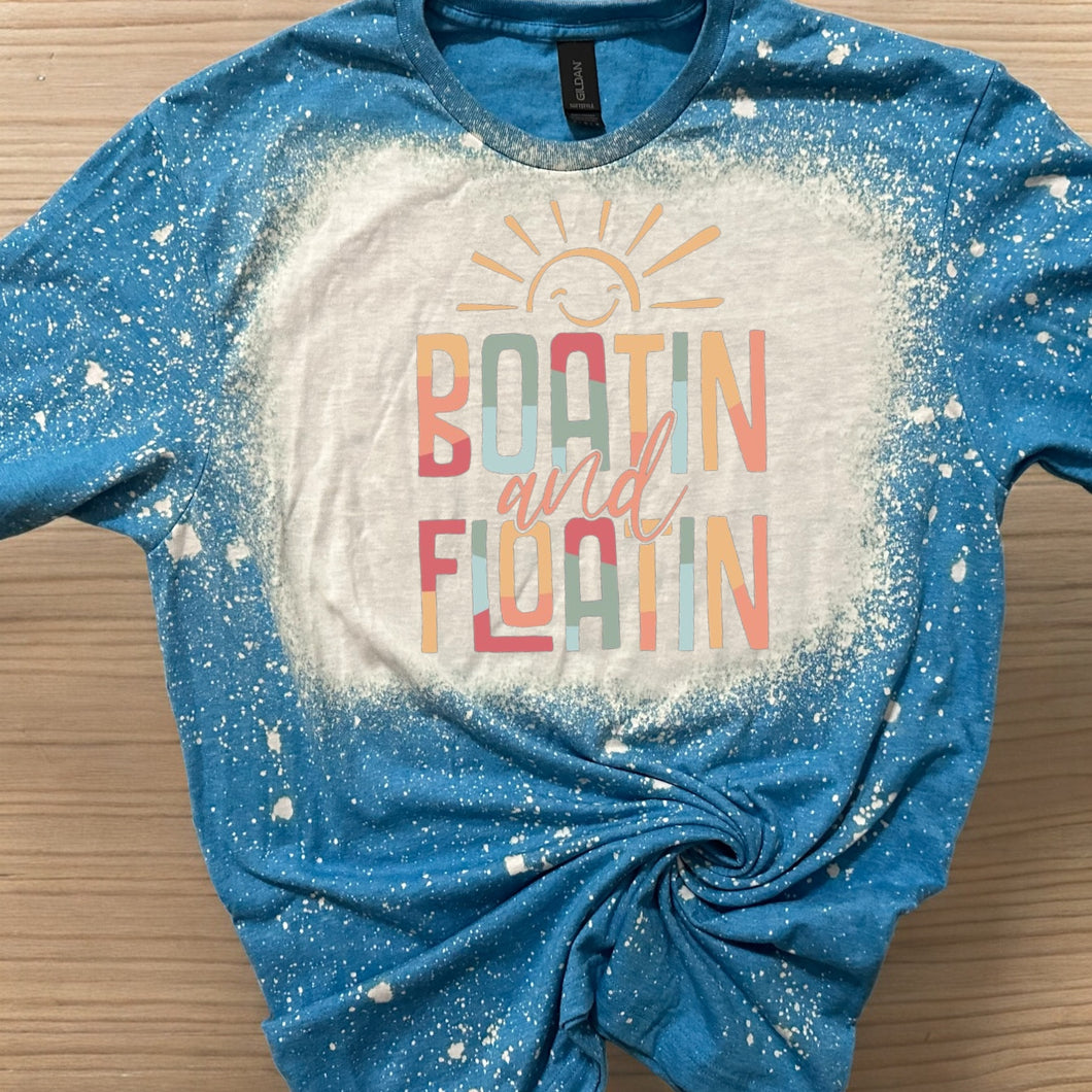 Boatin' & Floatin' bleached tee