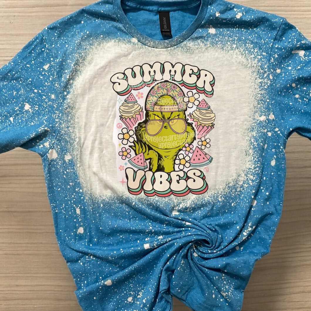 Summer Vibes bleached tee