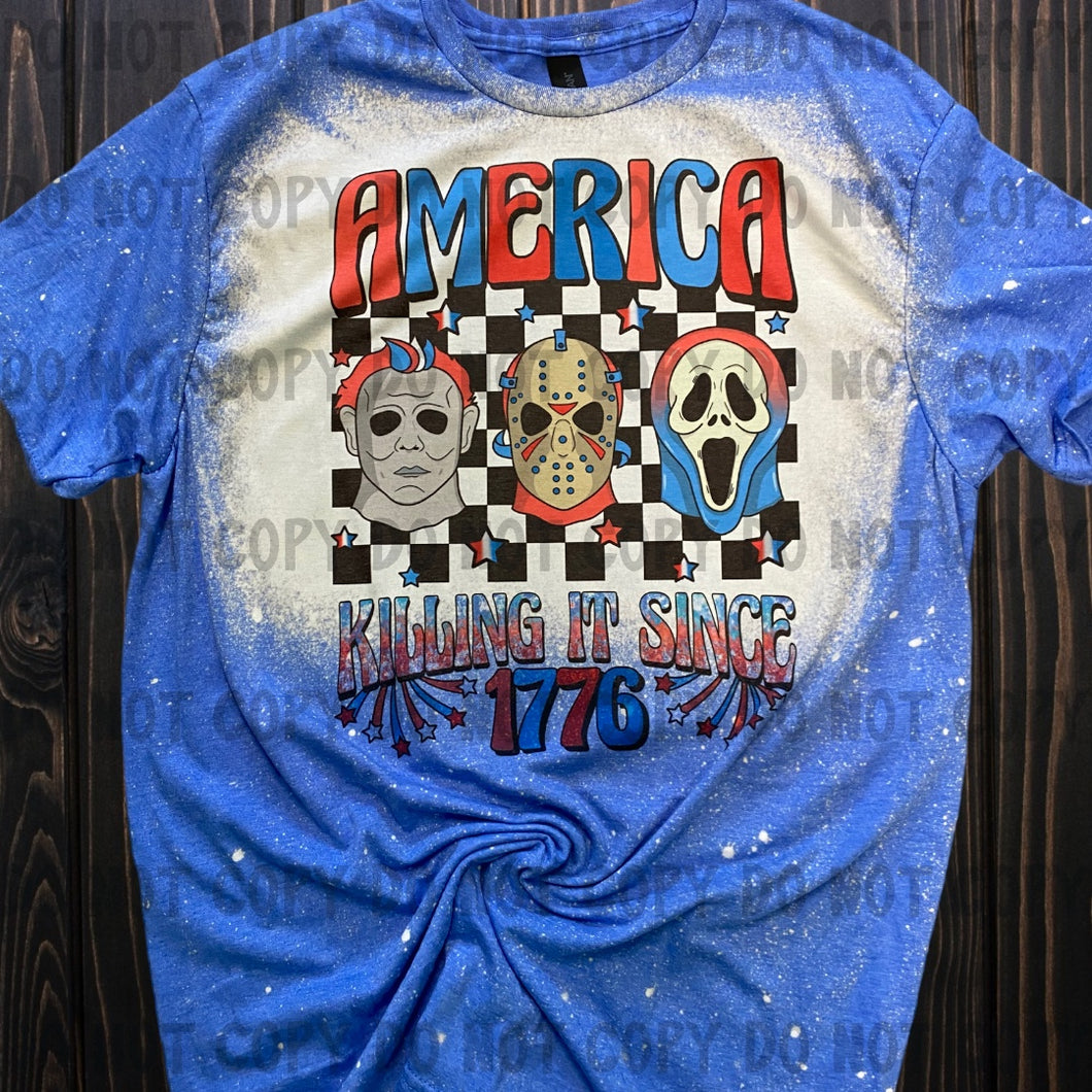 Killin’ it since 1776 bleached tee