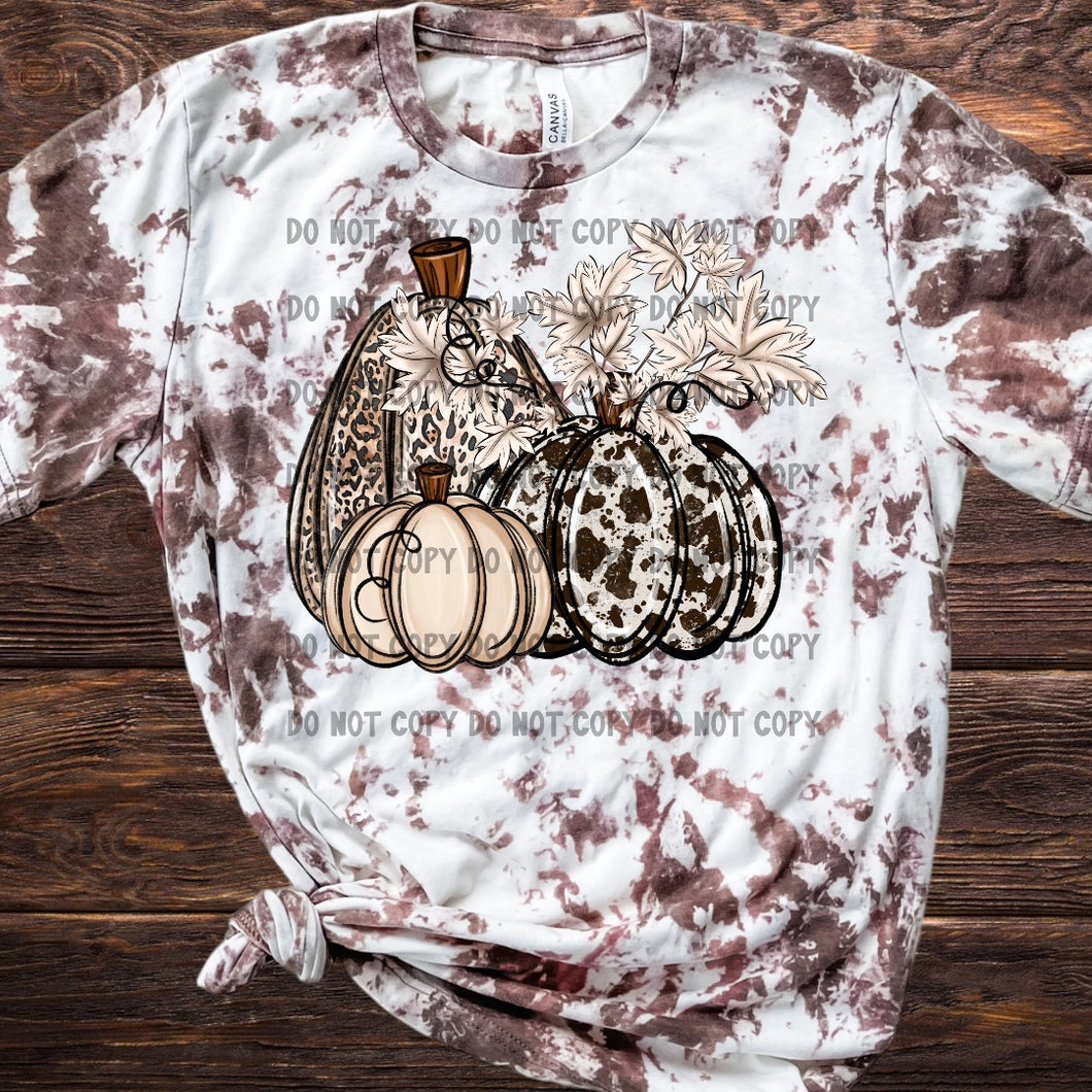 Pumpkin bleached tee