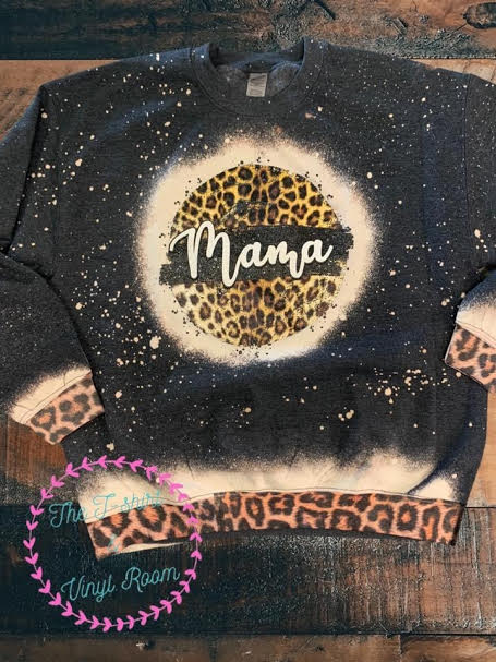 Mama/leopard print Sweatshirt