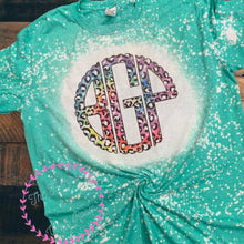Load image into Gallery viewer, bleached monogram tee
