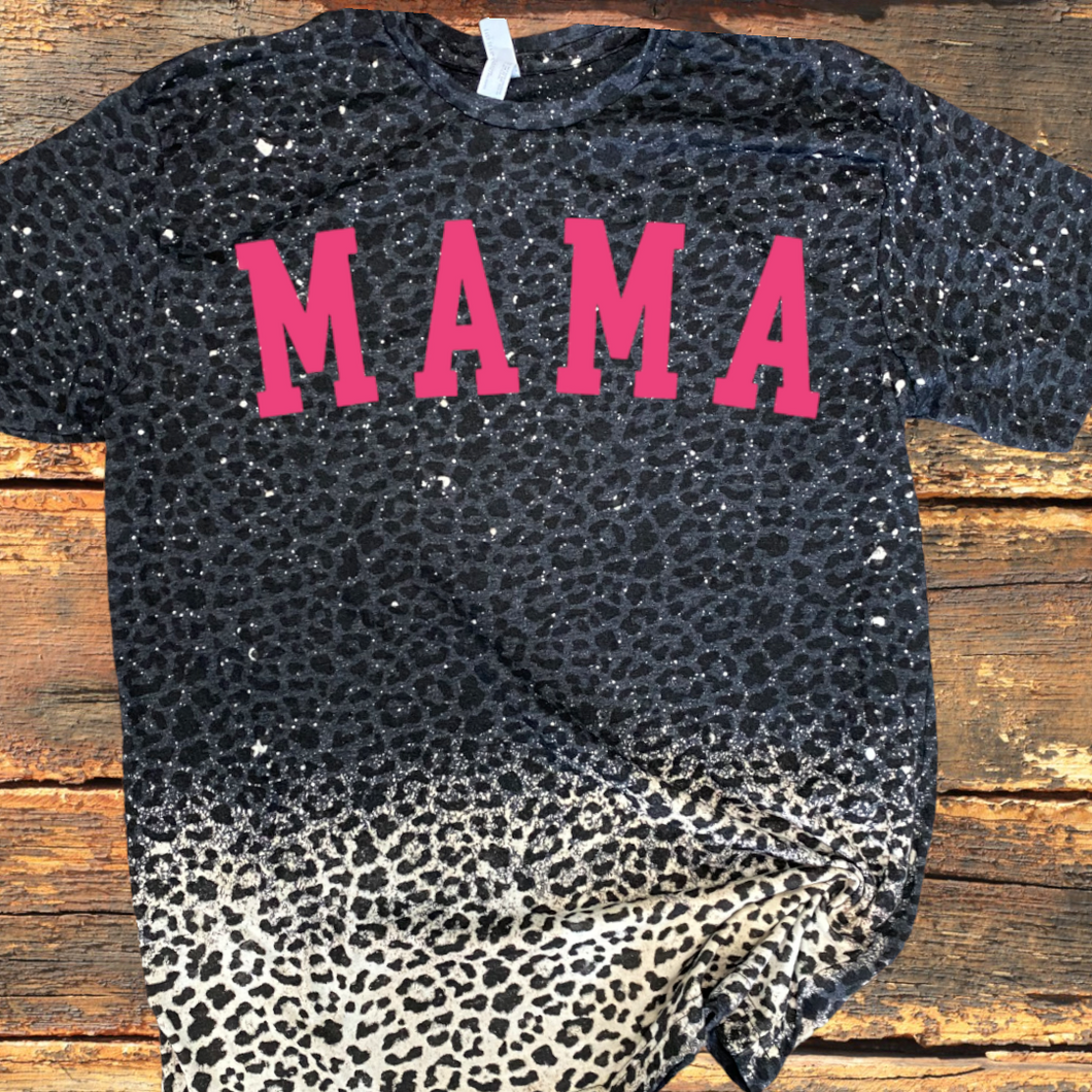 Mama Leopard bleached tee