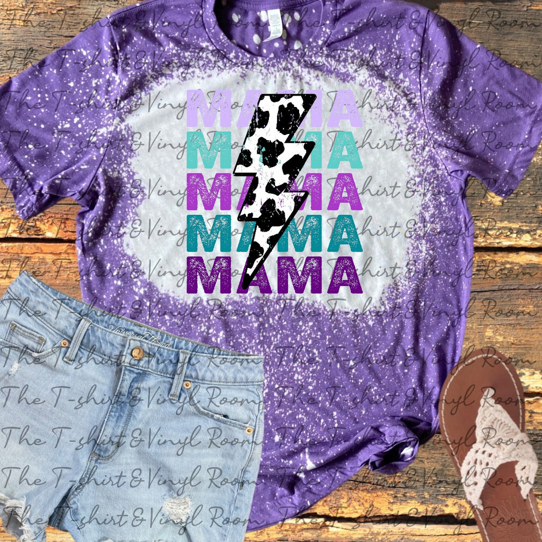 Purple Mama bleached tee