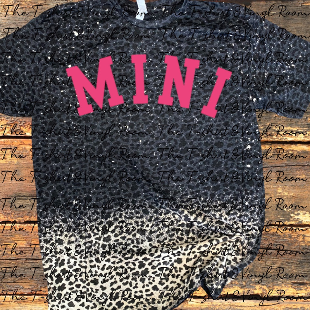 Mini Leopard bleached tee