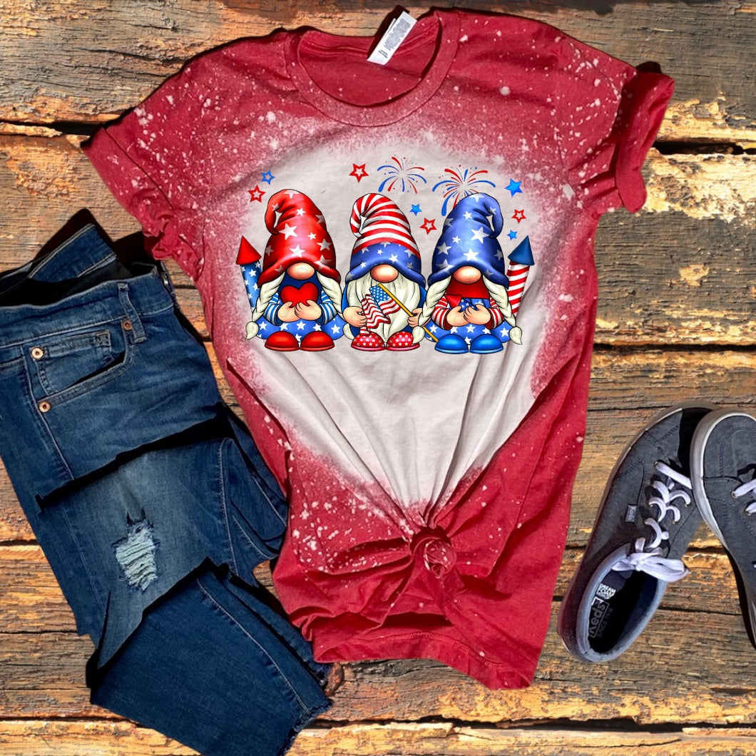 America Gnomes bleached tee