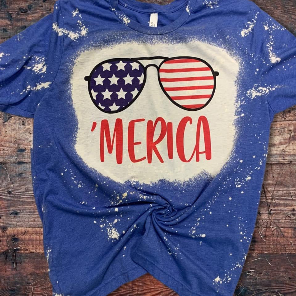 ‘merica bleached tee