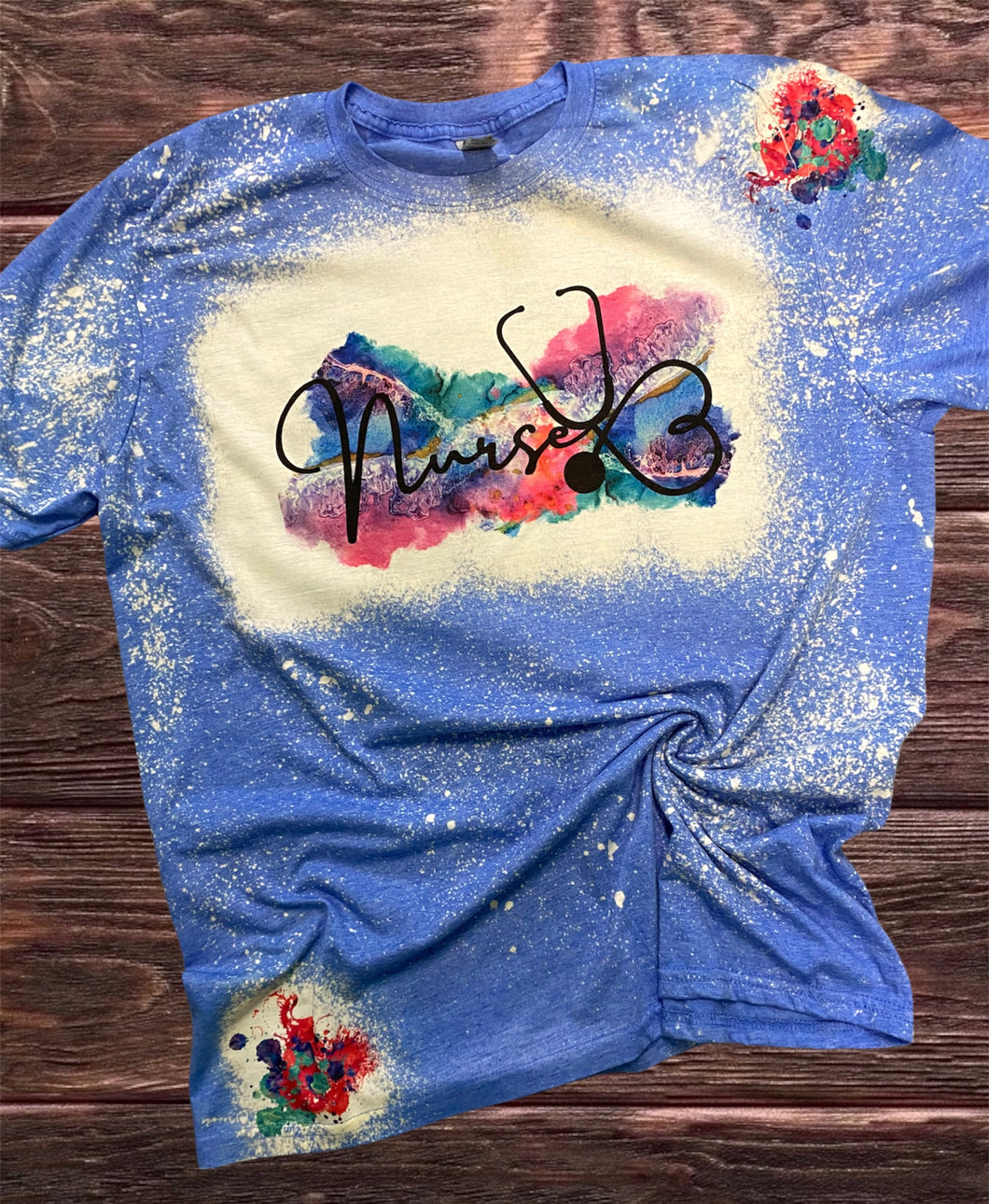 Water Color Nurse bleached tee