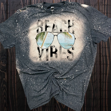 Load image into Gallery viewer, Beach Vibes bleached tee or tank
