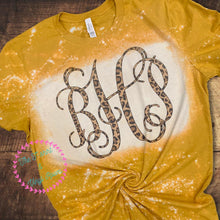 Load image into Gallery viewer, bleached monogram tee
